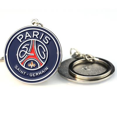 China Paris factory low price sale custom paint logo enamel pin global custom key chain for sale