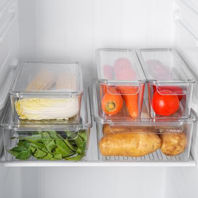 China High Capacity Kitchen Fridge Viable Organizer Food Storage Containers with Sealed Dust Cover-- One Layer for sale