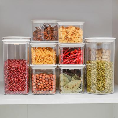 China Freshness Preservation 600ml Kitchen Food Storage Container Airtight Food Organizer Bins--Square Shape for sale