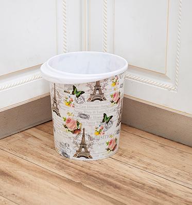 China Luxury Novelty Family Trash Can Desktop Dust Box With Handle-- 6.5L Capacity for sale