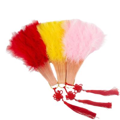 China China Supplier Classic Dancing Turkey Feather Fan Wedding Occasion And Party Decorations for sale