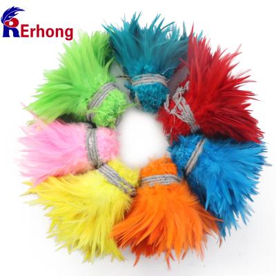 China High quality and durable 5-6 inch classic white tip rooster feather for wedding apparel for sale