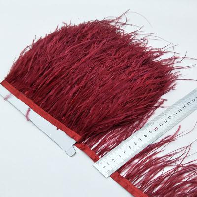 China Dress accessories wholesale trim fabric for evening dress dress dyed ostrich feather gorgeous real ostrich feather for sale