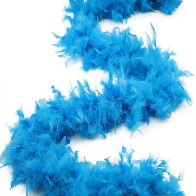 China Chandelle Feather Turquoise Dark Chandelle Feather Boa for sale