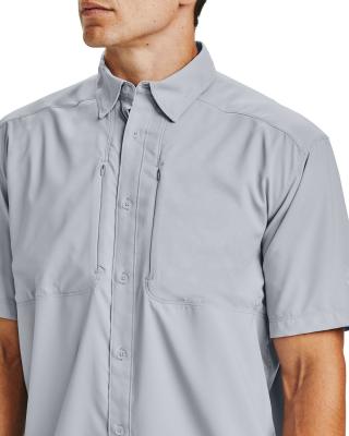 China Peach-Short Anti-UV Button-Up Sleeve Shirt for sale