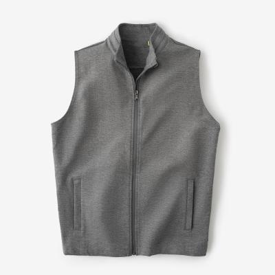 China GOLF/HUNTING CVC/Micro Breathable Full Zip Shear Breathable Outdoor Vest Hunting Clothing for sale