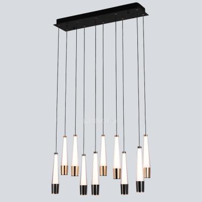 China Maxlight Acrylic modern minimalist Carbon steel dining pendant lamp Linear Lighting for sale