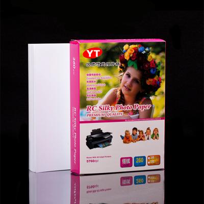 China Premium glossy silky matte satin wove waterproof photo paper 260g A4 A3 3R 4R 5R for sale