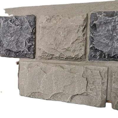 China Lightweight PU Polyurethane Slate-stone Lightweight Easy Install Artificial Faux Culture Stone for sale