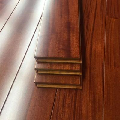 China Top Selling Modern Teak Color Solid Wood Flooring In Door Hardwood Flooring for sale