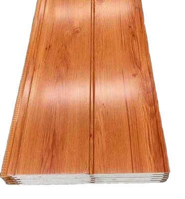 China Polyurethane Modern Decorative Exterior Sandwich Wood Wall Panels for sale