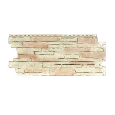 China Modern Faux Stone Plastic Exterior 3D Decorative Wall Panel for sale