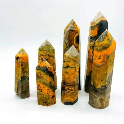 China China Wholesale Gemstone Magic Wands Tower Healing Folk Crafts Bumble Bee Crystal Points Natural for sale