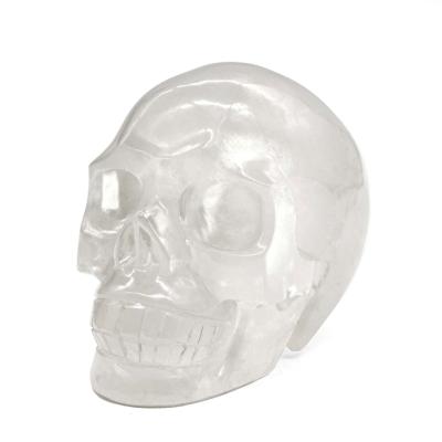 China China Crystal Skull Gemstone Crystal Folk Wholesale Natural Hand Cut Open Quartz Head Clear Skull For Decoration for sale