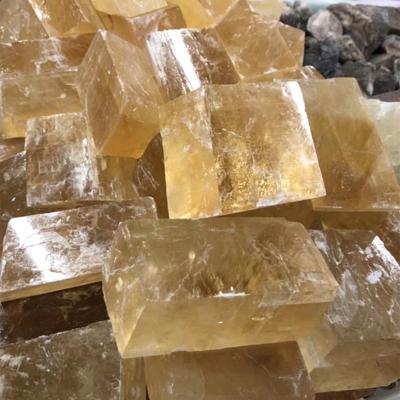 China China Quartz Calcite Folk Crafts Honey Calcite Crystal For Healing Crystal Rough Stone Yellow Calcite Natural Cube Gemstone for sale