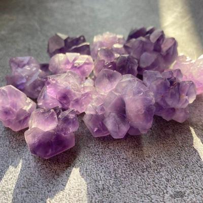 China China Natural Purple Crystal Stone Rough Stone Quartz Stone Spiritual Amethyst Group For Jewelry Making for sale