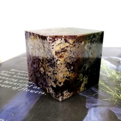 China New Product China Ocean Natural Jasper Crystal Cube Folk Crystal Therapy Crafts For Feng Shui Decoration for sale