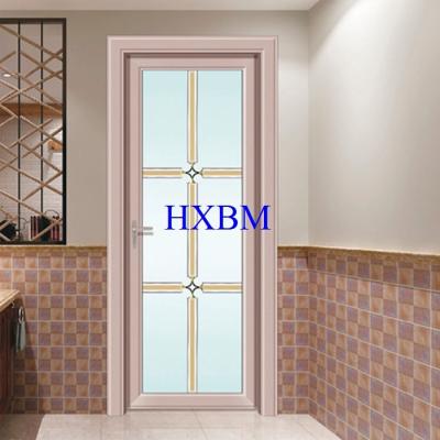 China Damp Proof Aluminum Interior Doors With Double Tempered Clear / Frosted Glass for sale