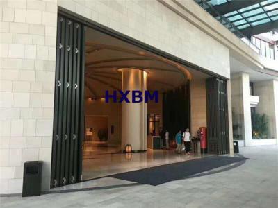 China EPDM Aluminum External Folding Doors 12A Glass Waterproof 75mm Depth for sale