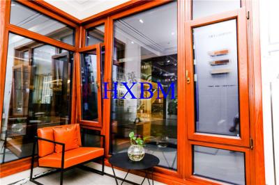 China 6063 -T5 Thermal Break Aluminum Profile Wood Clad Aluminum Windows for sale