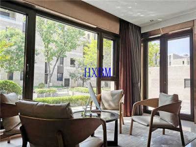 China 6063 -T5 PVDF Aluminium Double Glazed Windows 5mm Glass for sale