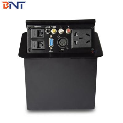 China Multi Function Desktop Power Sockets , Conference Black USA Power Plug for sale