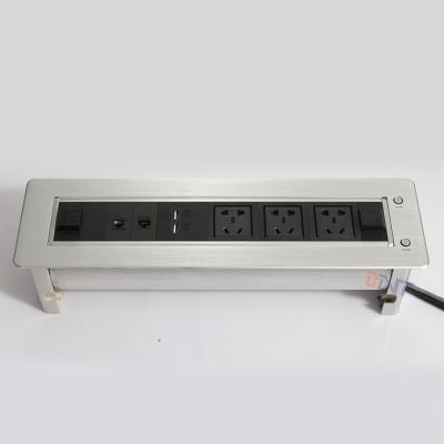 China one piece available customized motorized desk socket used in meeting room EK6306 for sale