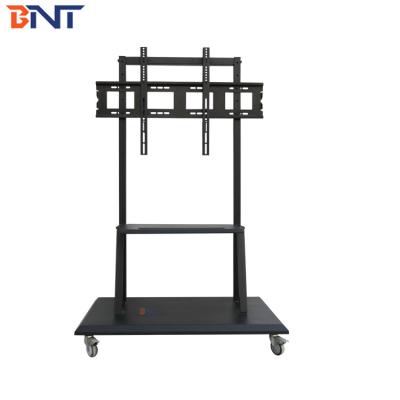 Chine Poids de soutien maximum 130KG de plancher de chariot mobile noir du support TV à vendre