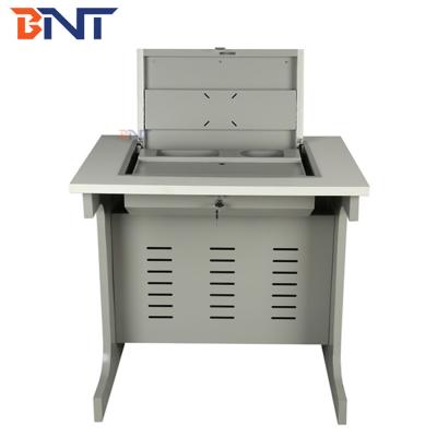 China Kaltgewalzter Stahl-Flip Top Computer Desk, manuelle drehende einzelne Computer-Tabelle zu verkaufen