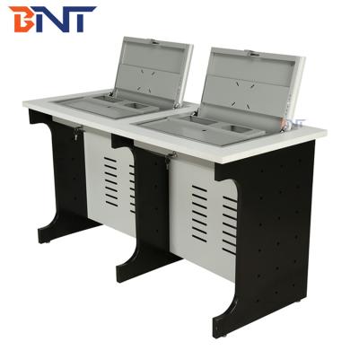 China Manueller Flip Up Double Computer Desk zu verkaufen