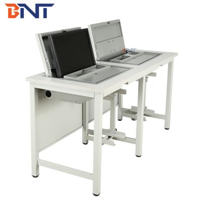 China Manueller Flip Up Student Computer Desk mit PC Schlitz zu verkaufen