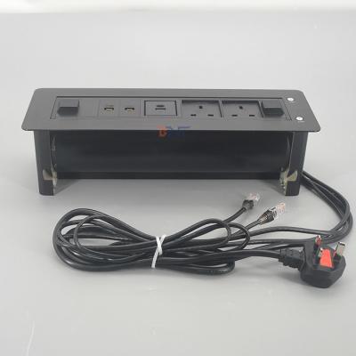 China Toda a tomada Tabletop da tomada elétrica de alumínio do sistema da automatização com interruptor conduzido à venda