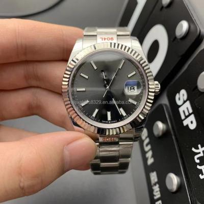 China Luxury Classic Logo Winder Transparent Automatic Mechanical Square Date Watch Men Automatic Wristwatches for sale