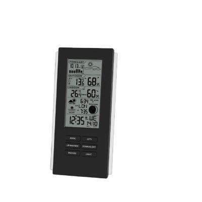 China Hot Selling Clock Radio Cheap Promotion Thermometer Home Weather Station Clock With Sunrise And Sunset for sale