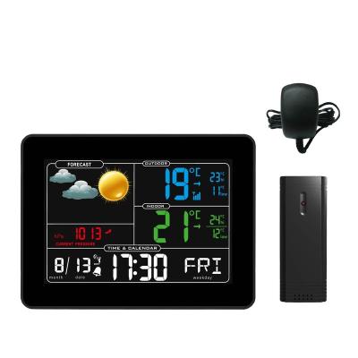 China Class 433Mhz Color Screen Wireless Weather Station with Barometer Weather Forecast and for sale