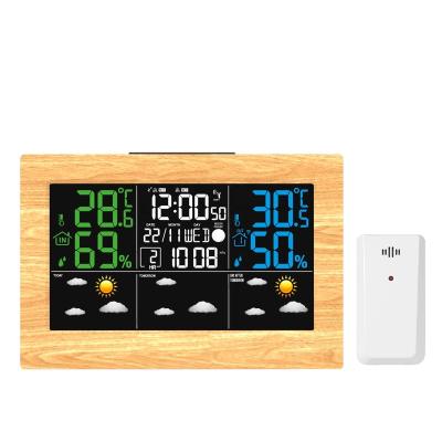 China Wholesale customized digital auto clock home/hotel/office rf 433mhz weather station barometer with 3 day weather forecast for sale