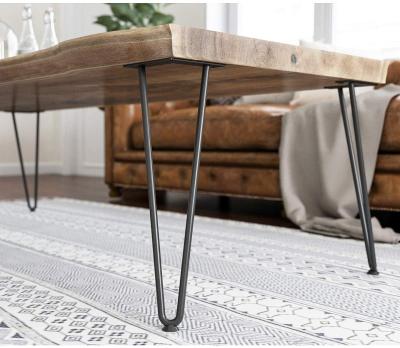 China Factory Easy Installation High Quality Metal Furniture Cafe Dining Table Steel Hairpin Leg for sale