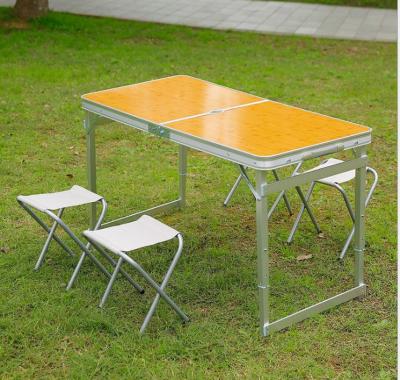 China Folding Table And Chair Easy Setup Height Adjustable Camping Plastic Aluminum Outdoor for sale