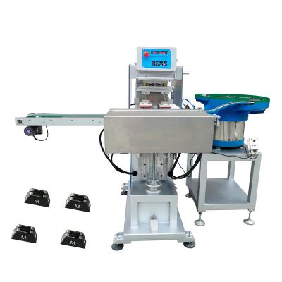 China Garment Shops OEM Walmat U-Shape 1color Hanger Sizer Silicone Ink Cup Pad Printer Automatic Printing Machine for sale