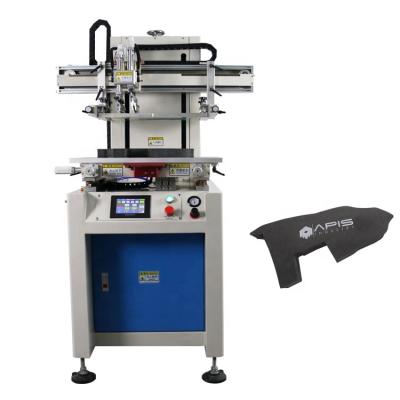 China Hotels 1 Color Custom Logo Printing Machinery Semi Automatic Single Flat Silk Screen Printing Machine for sale