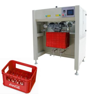 China Round Hydraulic Pneumatic Hot Gold Foil Crate Plastic Factory Container Stamping Machine for sale