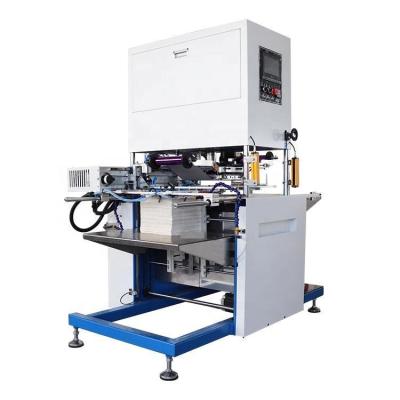 China Hotels Automatic Flat Sheets Acrylic Towel Paper Hot Foil Stamping Printing Machine For Sale for sale