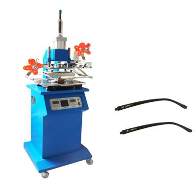 China Building Material Shops Semi-automatic Arm Leather Plastic Small Sunglasses Hot Foil Press Paper Stamping Machine for sale