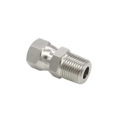 China SS316L NPT Factory Price Thread Fittings Swivel Taper Stainless Steel 316 Male And Female Adapter for sale