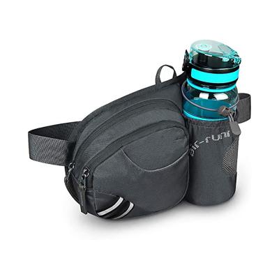 China Used Diary/Outdoor Activity Increasing Waist Bag Fanny Pack With Water Bottle Holder For Running Men Women And Pursue Walking Fit All Phones for sale