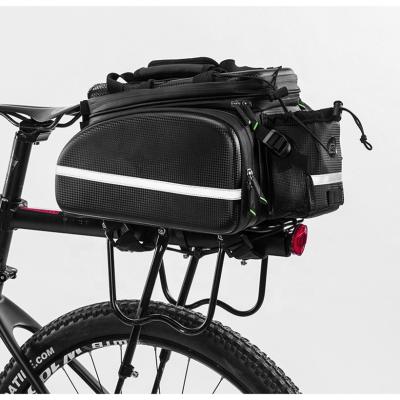 China Travel Recycling Bag 35L Waterproof Bicycle Rear Seat Cargo Bag Trunk Pannier Saddle Bag For All Weather for sale