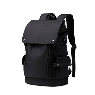 China With USB fashion men backpack college large capacity men's backpack boy schoolbag travel bag computer laptop bag for sale