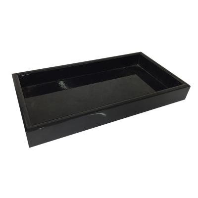 China Factory Direct High End Luxury Leather Serving Tray Modern Leather Decorative Serving Tray for sale