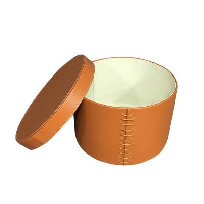 China MDF+Leather+ hardware+Piano lacquer newest design storage multifunctional household storage box laundry basket for sale