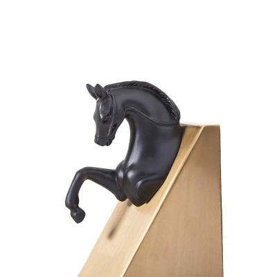 China High Quality Custom Handmade Art Decor Wholesale Bookends Horse Bookends For Sale for sale